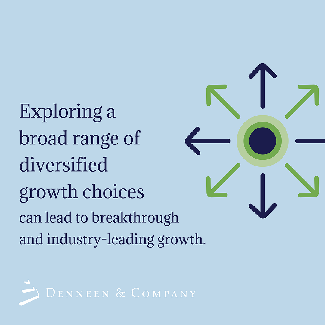 It's important for business leaders to explore and assess a wide variety of organic and inorganic opportunities. Too narrow an approach, and exploration in areas that are closer in and better understood can limit growth potential.